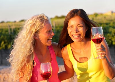 Happy Girls on the wine tour